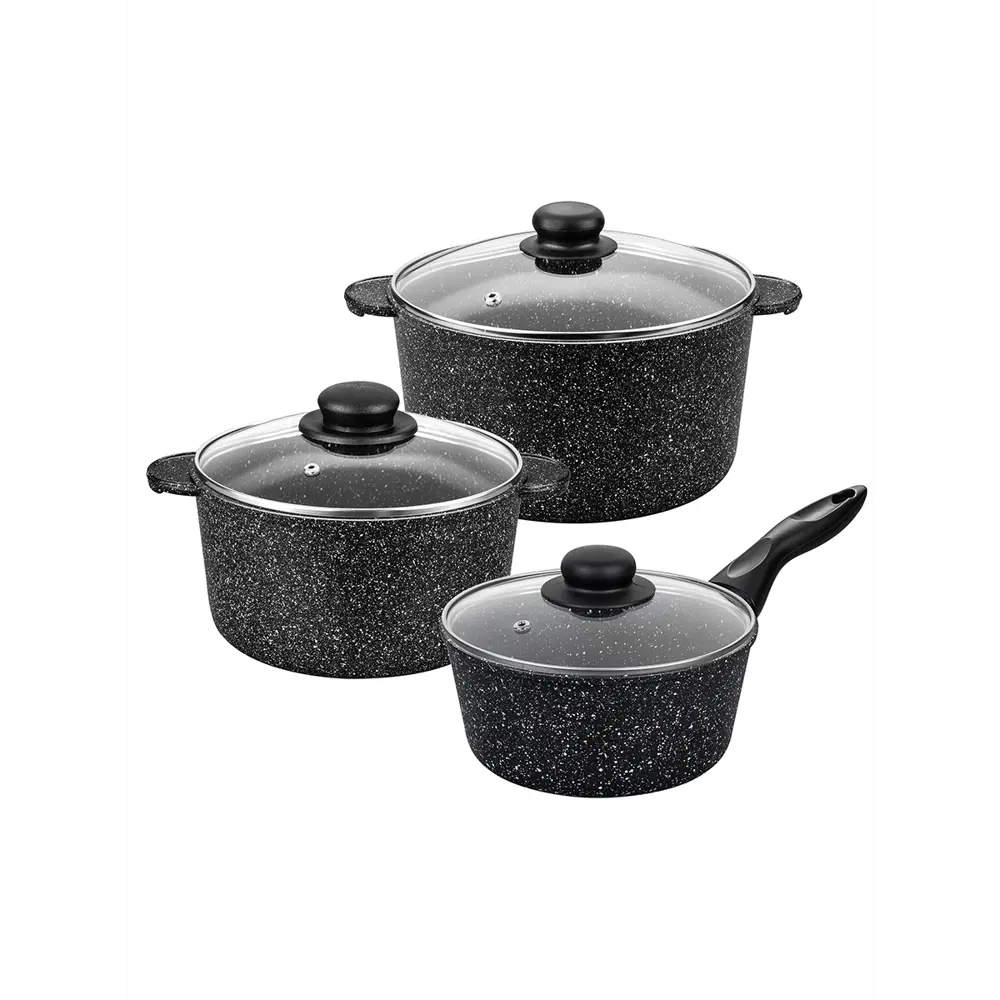 Фото 4 Набор посуды Elan Gallery 6 предметов алюминий цвет черный 120143+3 Фото 4 Набор посуды Elan Gallery 6 предметов алюминий цвет черный 120143+3