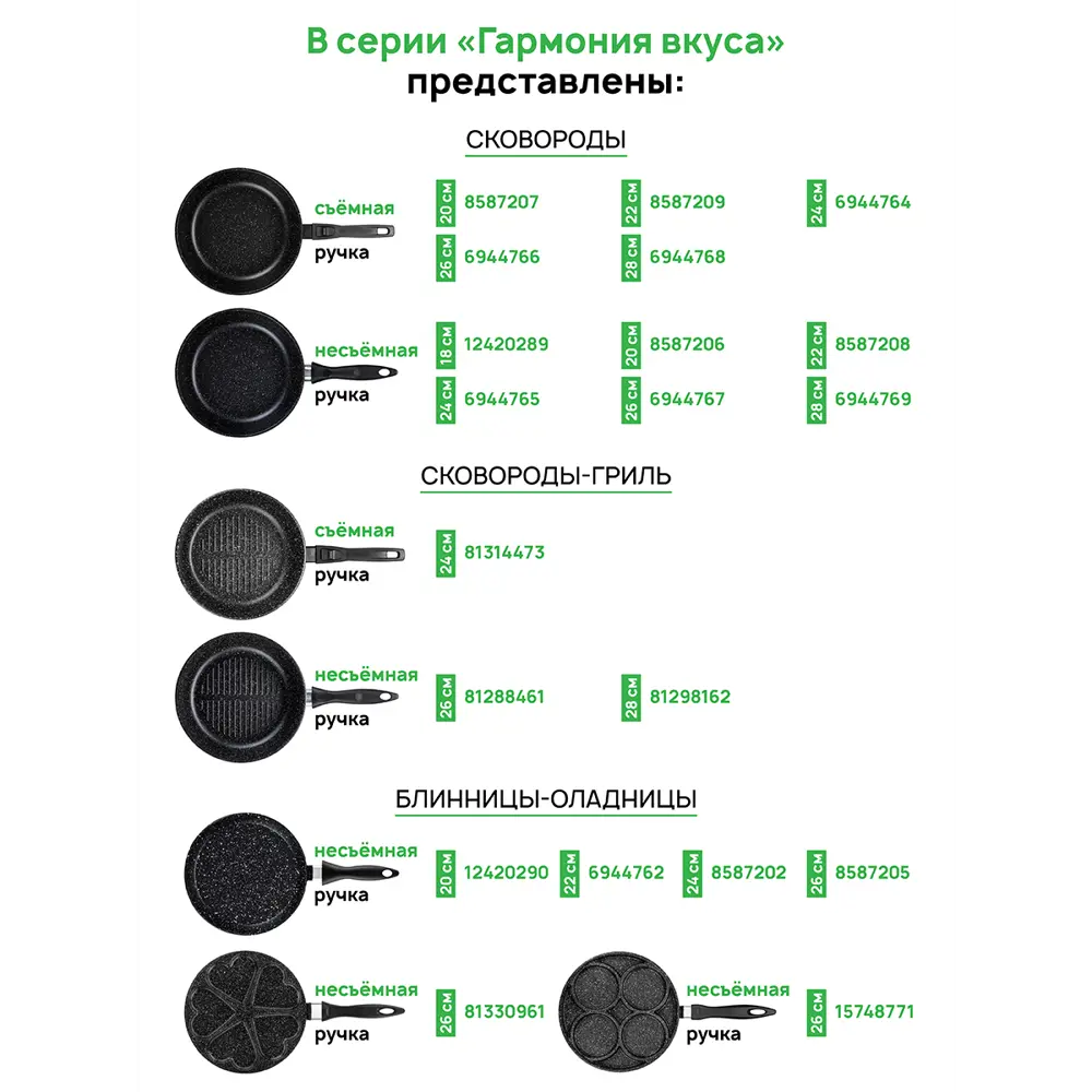 Фото 9 Набор посуды Elan Gallery 8 предметов алюминий цвет черный 120273+5 Фото 9 Набор посуды Elan Gallery 8 предметов алюминий цвет черный 120273+5