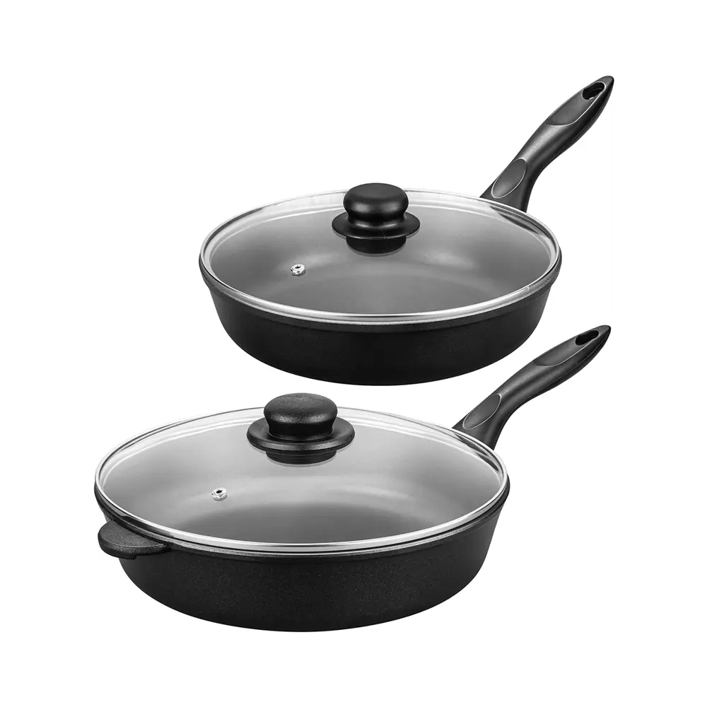 Фото 4 Набор посуды Elan Gallery 4 предмета алюминий цвет черный 120293+2