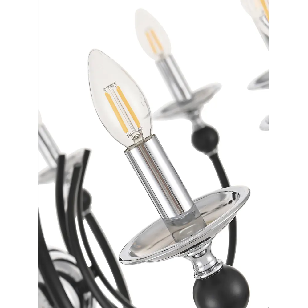 Фото 6 Люстра 810501.1.8.220.U.E14 Bk.Cr Arte Milano Фото 6 Люстра 810501.1.8.220.U.E14 Bk.Cr Arte Milano