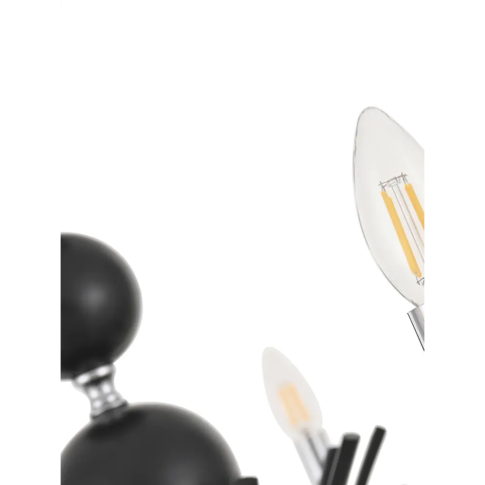 Фото 8 Люстра 810501.1.8.220.U.E14 Bk.Cr Arte Milano Фото 8 Люстра 810501.1.8.220.U.E14 Bk.Cr Arte Milano