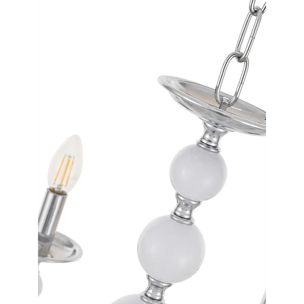 Фото 5 Люстра 810501.1.8.220.U.E14 Wh.Cr Arte Milano Фото 5 Люстра 810501.1.8.220.U.E14 Wh.Cr Arte Milano