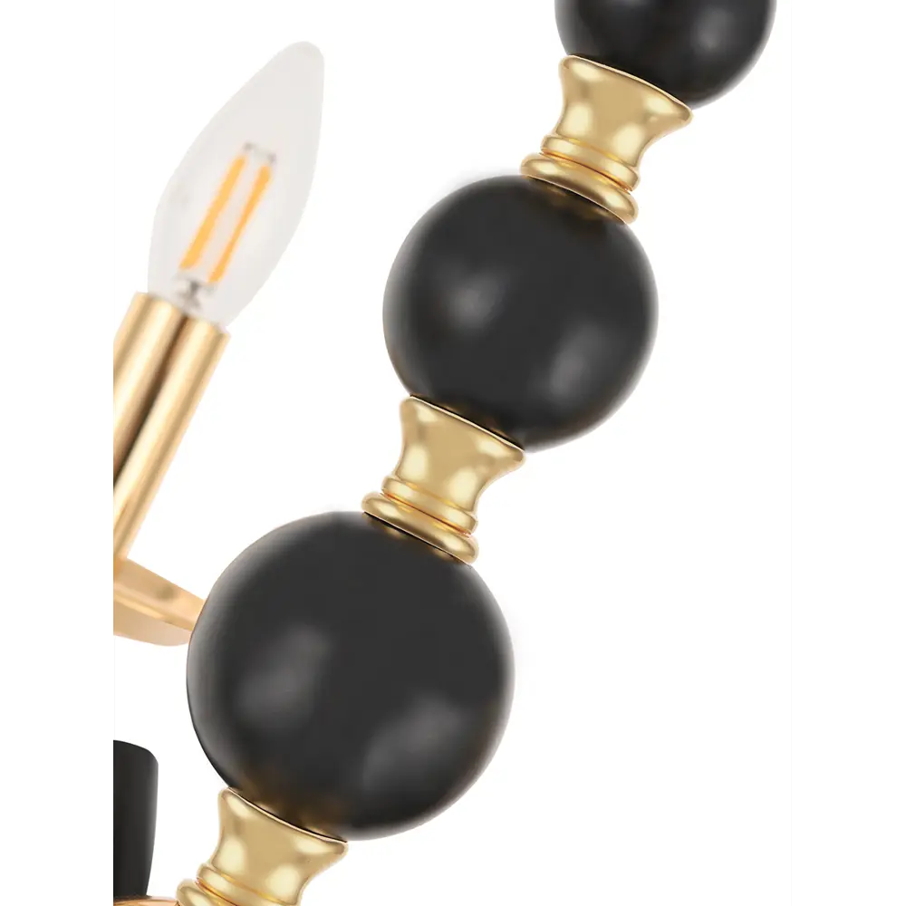 Фото 9 Люстра подвесная Arte milano 810501.1.4.138.u.e14 bk.gd 4 лампы 12 м² цвет золото/черный