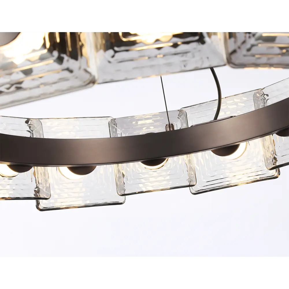 Фото 6 Светильник светодиодный подвесной LH31030 GR/SM серый/дымчатый 72W 3000K D700x150 Фото 6 Светильник светодиодный подвесной LH31030 GR/SM серый/дымчатый 72W 3000K D700x150