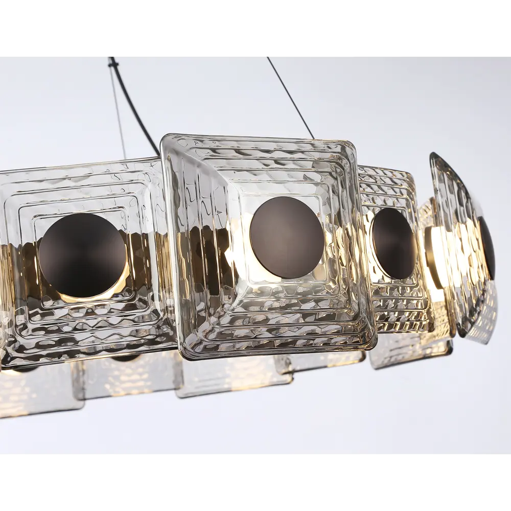 Фото 5 Светильник светодиодный подвесной LH31030 GR/SM серый/дымчатый 72W 3000K D700x150 Фото 5 Светильник светодиодный подвесной LH31030 GR/SM серый/дымчатый 72W 3000K D700x150