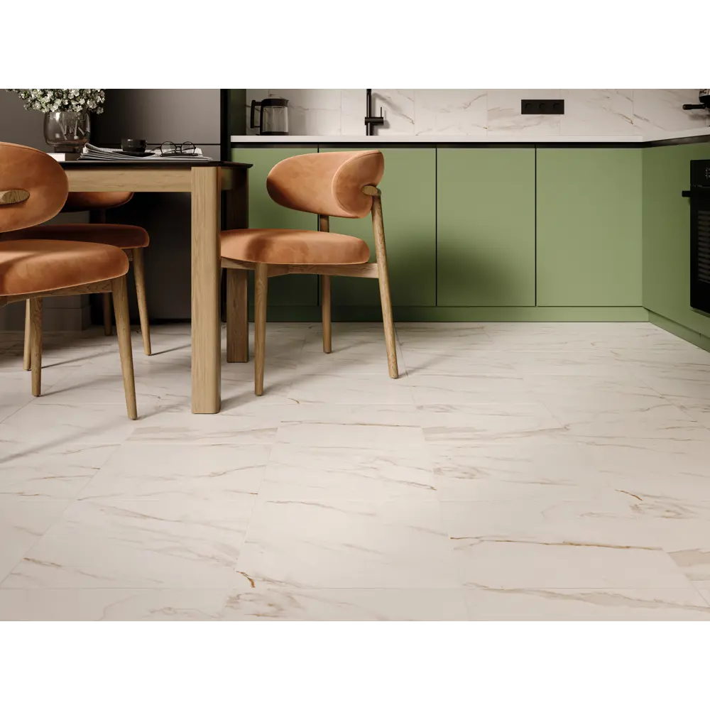 Фото 3 Глазурованный керамогранит Ливия 40x40 см 1.76 м² матовый цвет белый Фото 3 Глазурованный керамогранит Ливия 40x40 см 1.76 м² матовый цвет белый