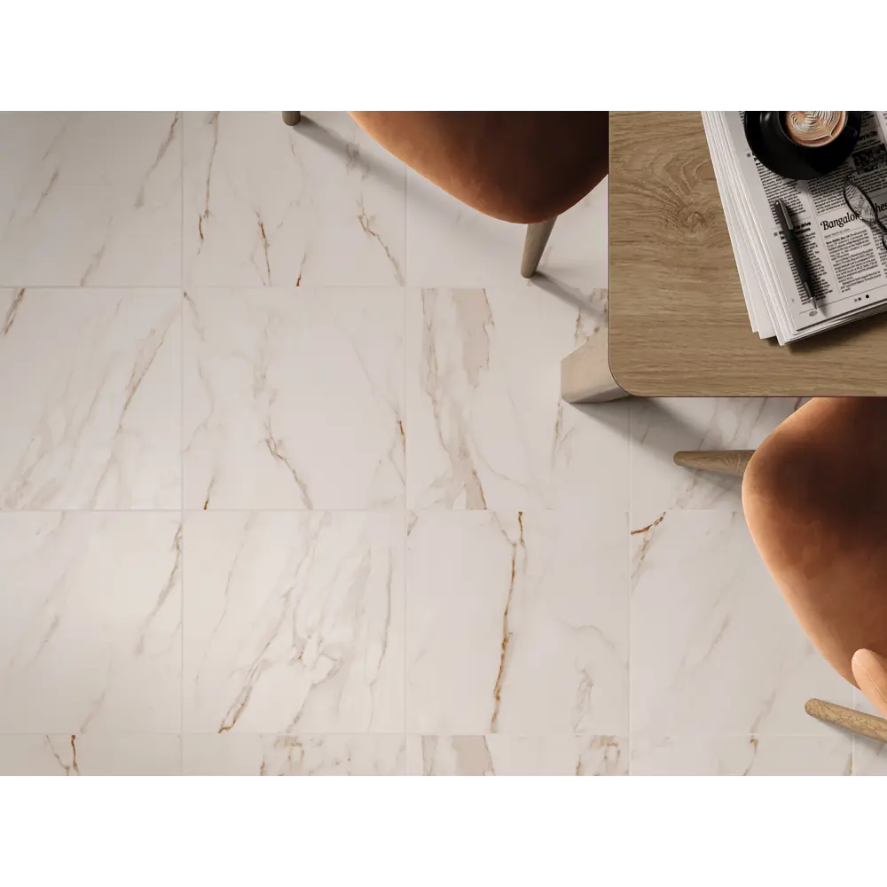 Фото 2 Глазурованный керамогранит Ливия 40x40 см 1.76 м² матовый цвет белый Фото 2 Глазурованный керамогранит Ливия 40x40 см 1.76 м² матовый цвет белый