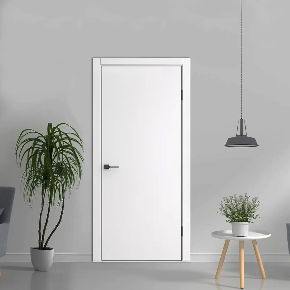 Фото 4 Дверь межкомнатная Дверипро ДП-50 глухая 55х190см полипропилен цвет white pearl замок с магнитной защелкой Фото 4 Дверь межкомнатная Дверипро ДП-50 глухая 55х190см полипропилен цвет white pearl замок с магнитной защелкой