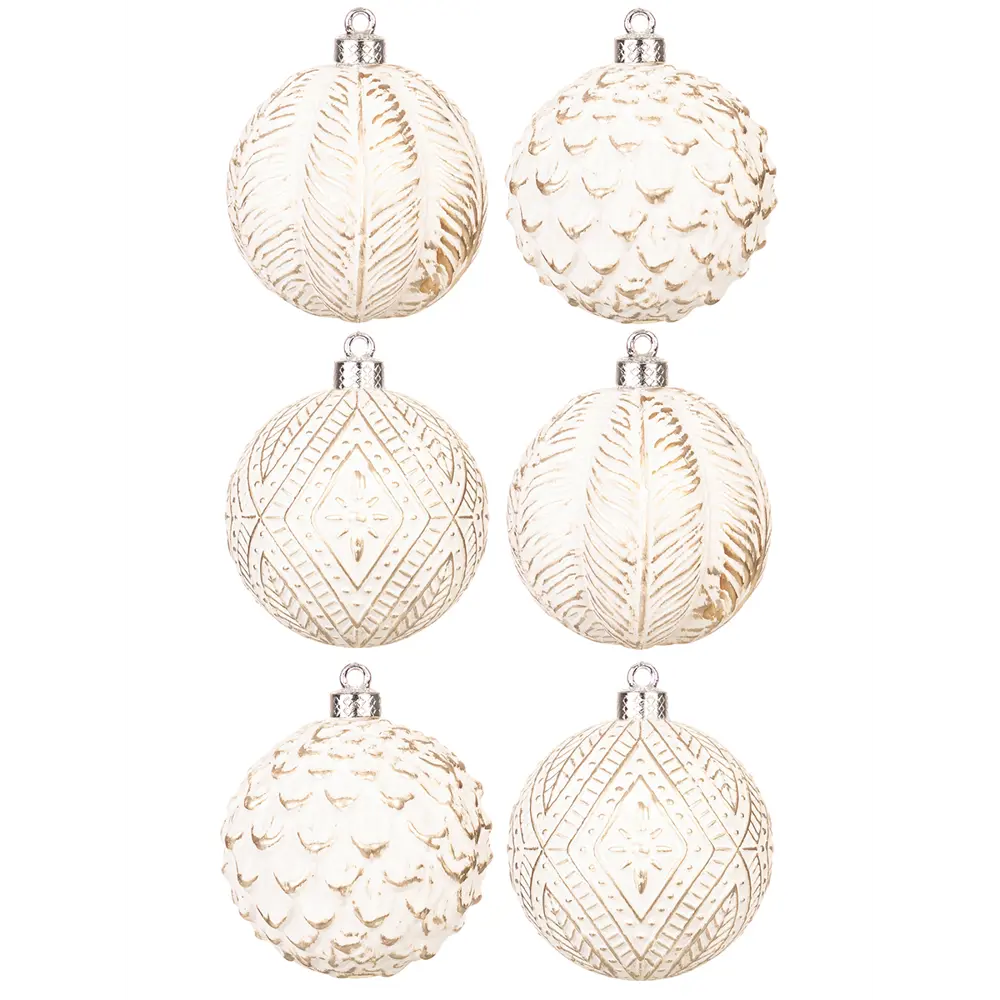 Фото 4 Набор елочных шаров Elan gallery 970087 Винтажные узоры 8 см пластик разноцветный 6 шт Фото 4 Набор елочных шаров Elan gallery 970087 Винтажные узоры 8 см пластик разноцветный 6 шт