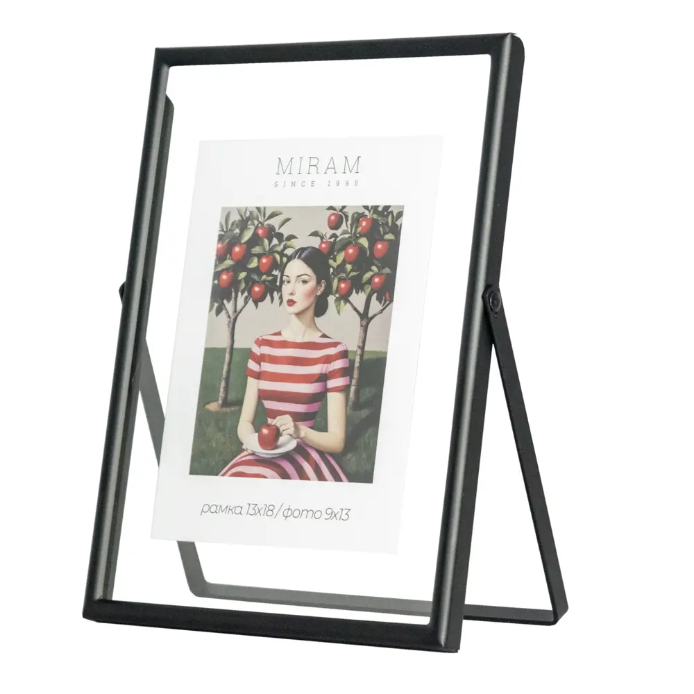 Фото Рамка без паспарту Мирам 13x18 см цвет черный Фото Рамка без паспарту Мирам 13x18 см цвет черный