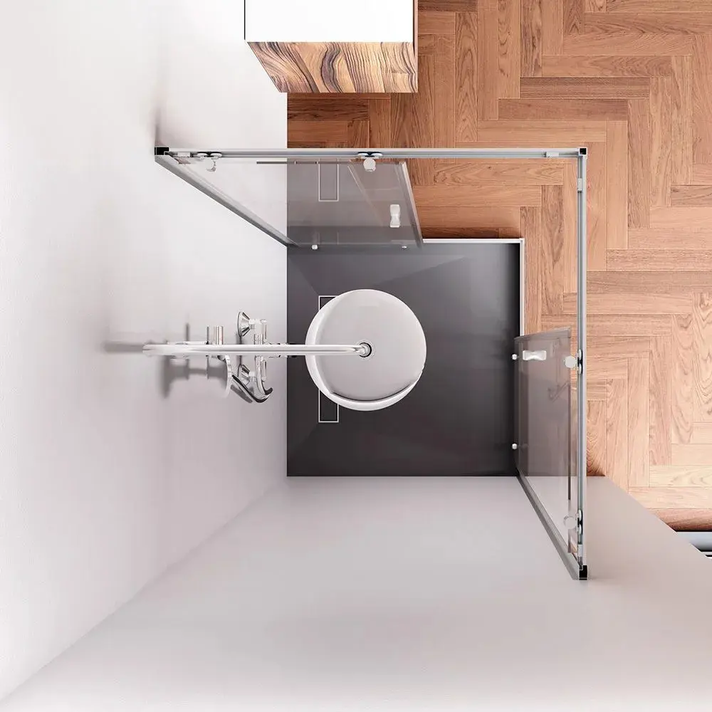 Фото 2 Душевой уголок Am.pm Suit WBSTG-403-9090-MT 90x90см профиль матовый хром стекло прозрачное Фото 2 Душевой уголок Am.pm Suit WBSTG-403-9090-MT 90x90см профиль матовый хром стекло прозрачное