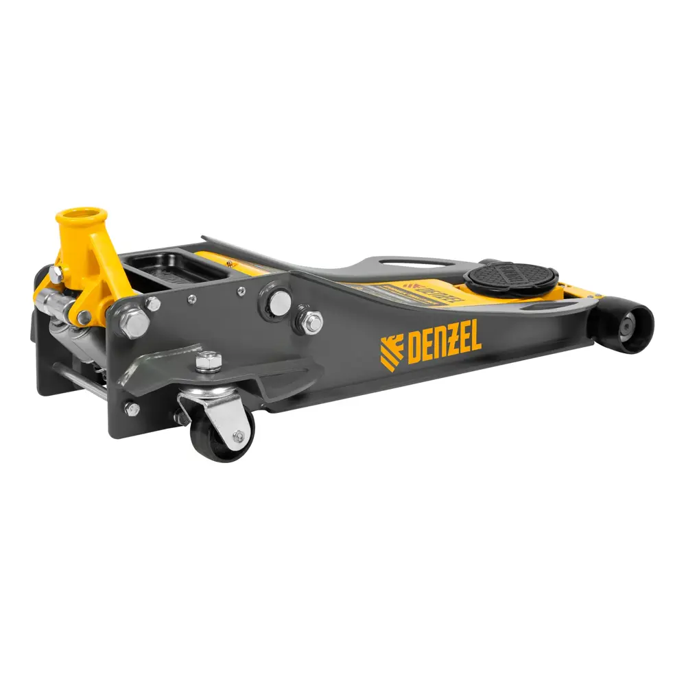 Фото 15 Домкрат подкатной гидравлический Denzel 51250 до 3 т, 75-500 мм