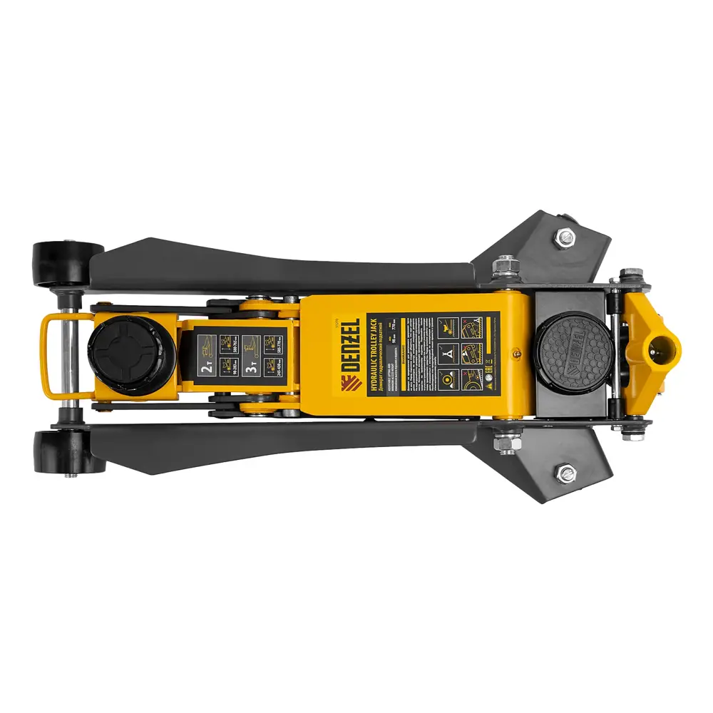 Фото 8 Домкрат подкатной гидравлический Denzel 51270 до 3 т, 98-770 мм