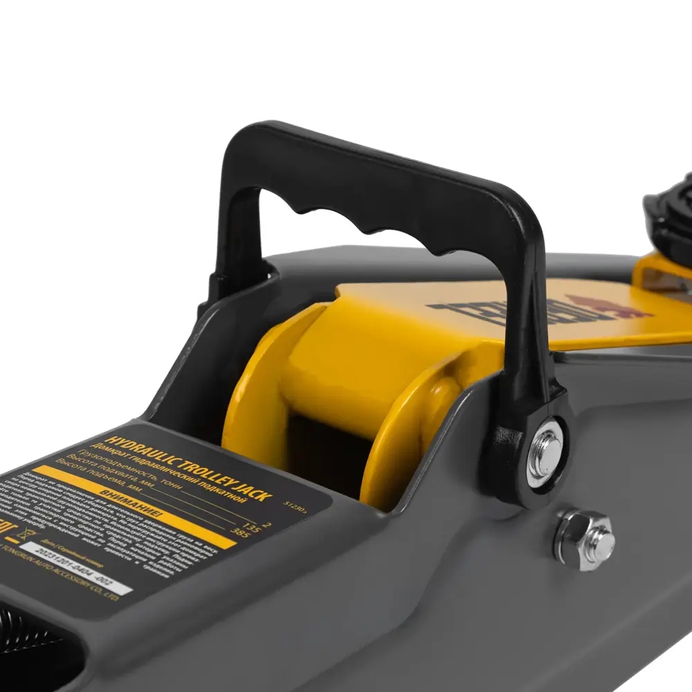 Фото 12 Домкрат подкатной гидравлический Denzel 51230 до 2 т, 135-385 мм Фото 12 Домкрат подкатной гидравлический Denzel 51230 до 2 т, 135-385 мм