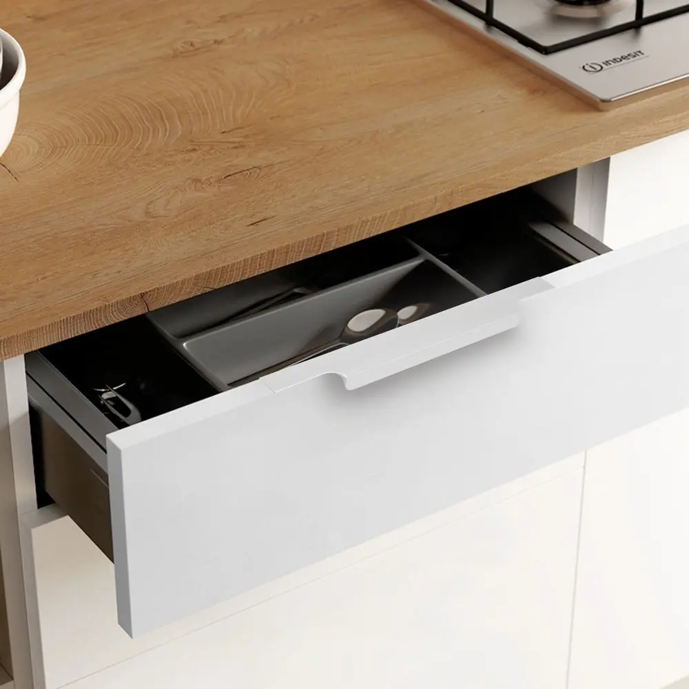 Фото 4 Мебельная ручка-профиль L=300 мм матовый хром комплект 4 шт Фото 4 Мебельная ручка-профиль L=300 мм матовый хром комплект 4 шт