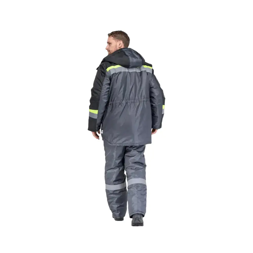 Фото 2 Костюм рабочий утепленный Градус 76130 темно-серый/черный/лимон размер 44-46 рост 158-164 см Фото 2 Костюм рабочий утепленный Градус 76130 темно-серый/черный/лимон размер 44-46 рост 158-164 см
