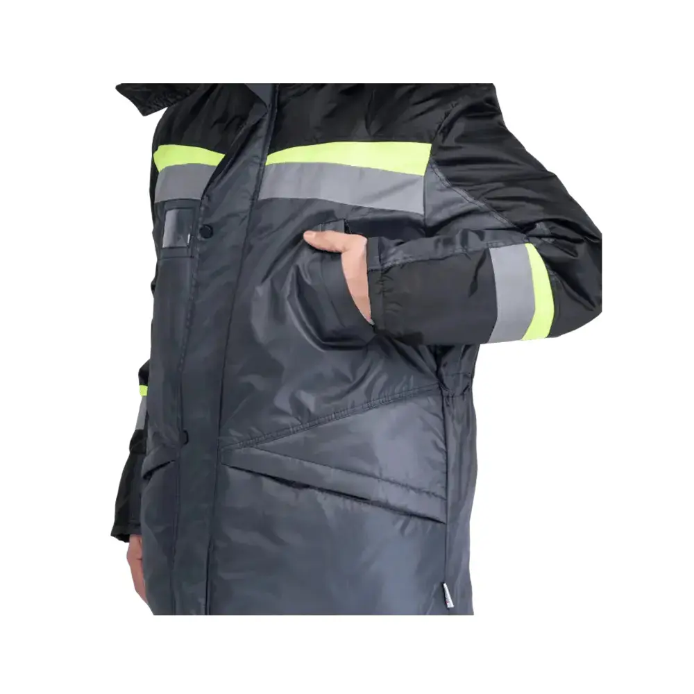 Фото 6 Костюм рабочий утепленный Градус 76130 темно-серый/черный/лимон размер 44-46 рост 158-164 см