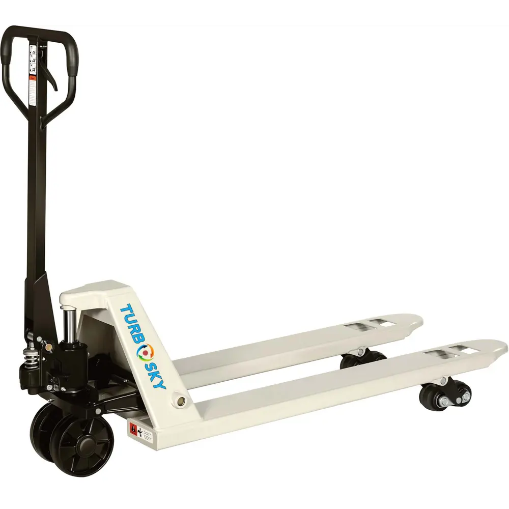 Фото Тележка для поддонов стальная Turbosky HP-2S до 3000 кг Фото Тележка для поддонов стальная Turbosky HP-2S до 3000 кг