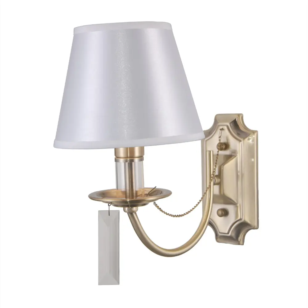 Фото Настенный светильник Gerhort G11097/1wab wt цвет белый/бронза