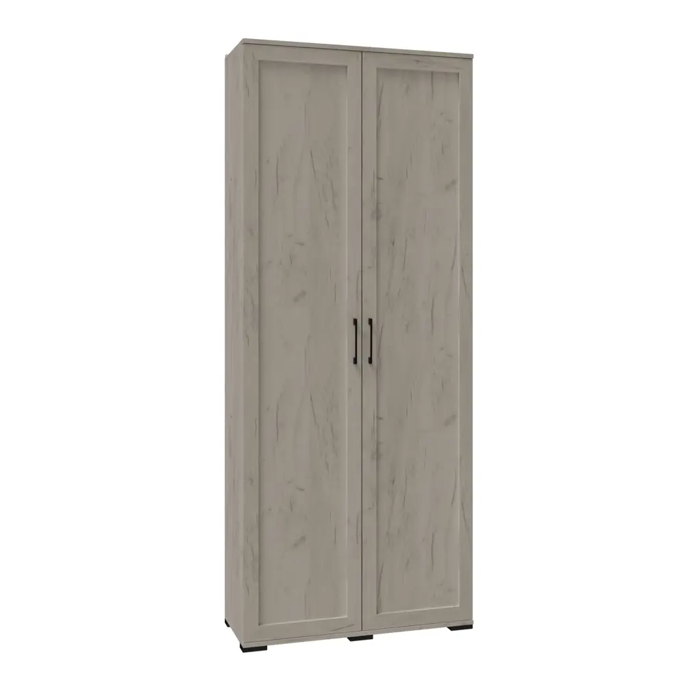 Фото Шкаф распашной Микон София с 2 дверями 90x221.2x35.5 см ЛДСП цвет дуб крафт серый Фото Шкаф распашной Микон София с 2 дверями 90x221.2x35.5 см ЛДСП цвет дуб крафт серый