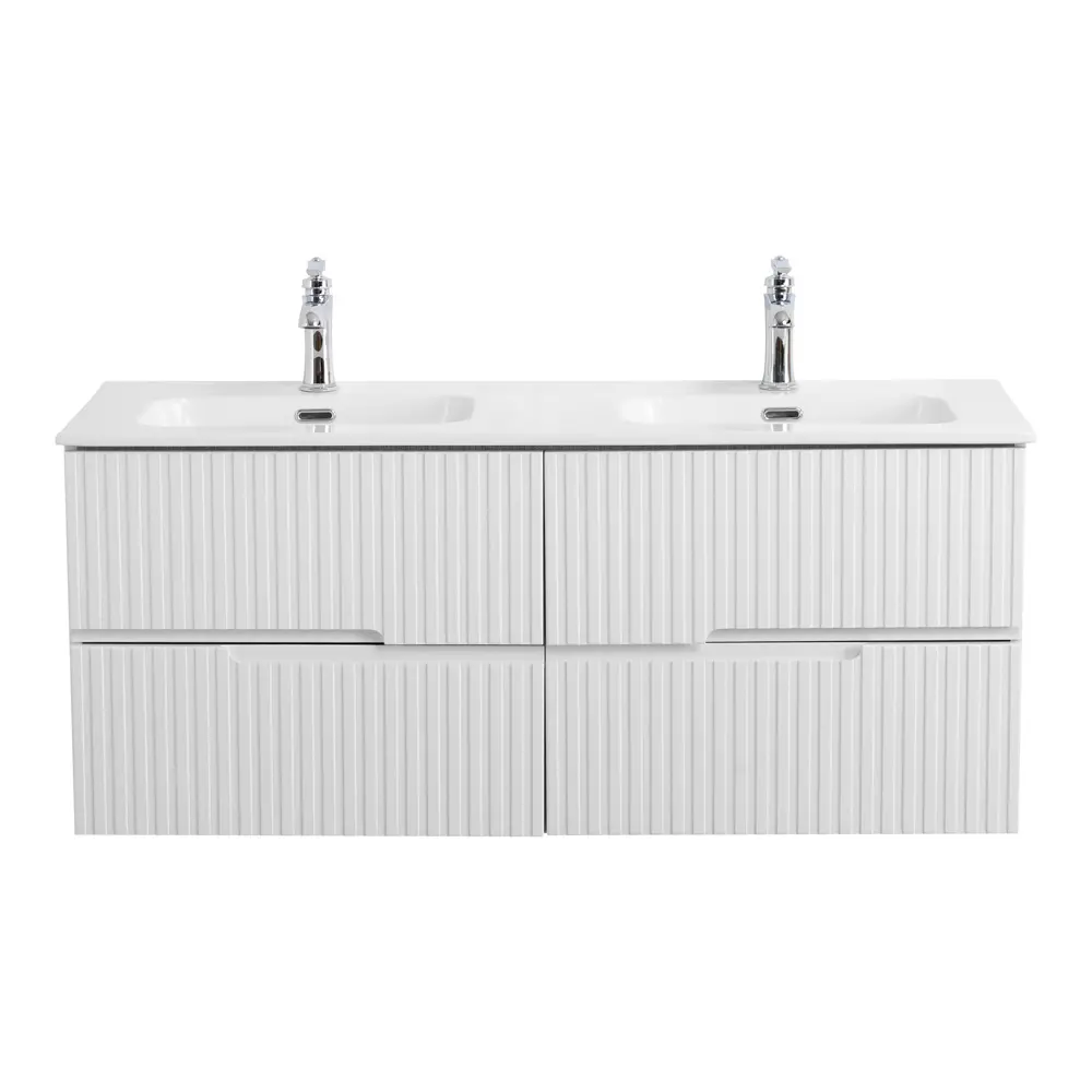 Фото 3 Тумба под раковину универсальная Cezares DUET-N-1200-4C-SO-2-BL 120см цвет bianco lucido