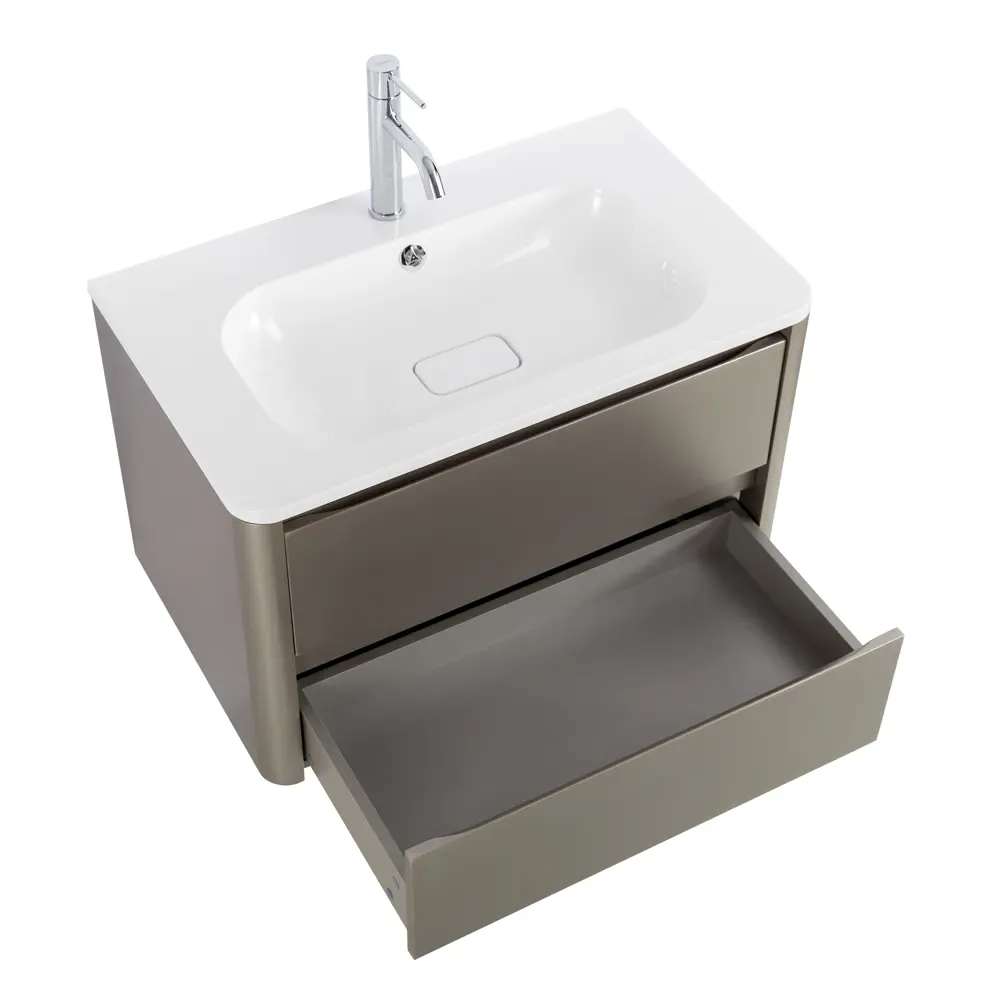 Фото 4 Тумба под раковину подвесная Cezares RELAX-800-2C-SO-SAT-P 79.6см цвет сатин Фото 4 Тумба под раковину подвесная Cezares RELAX-800-2C-SO-SAT-P 79.6см цвет сатин