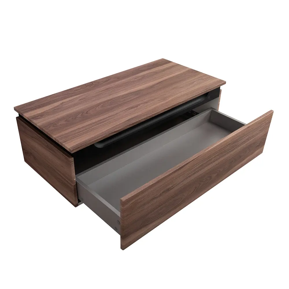 Фото 11 Тумба под раковину универсальная Cezares SLIDER-1000-1C-PI-NA-P 96.6см цвет орех дымчатый