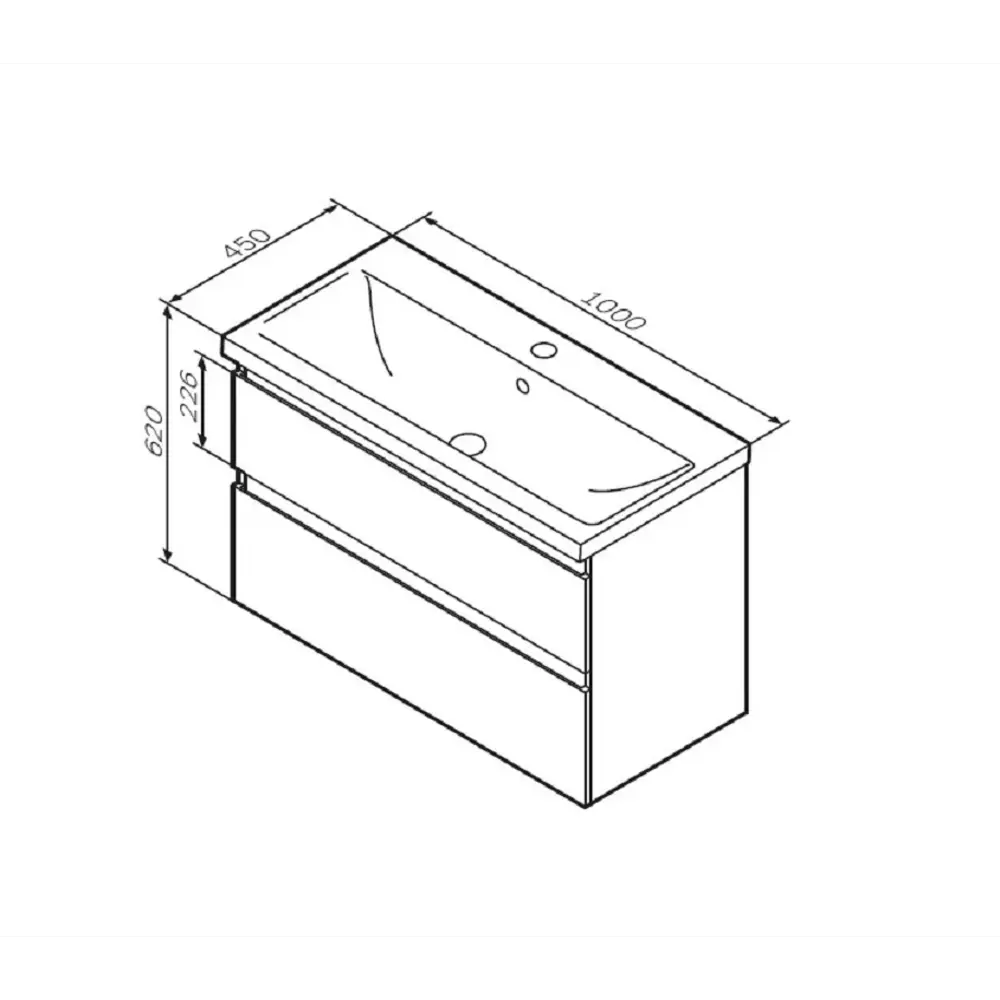 Фото 5 Тумба под раковину подвесная Am.pm M88FHX1002WG 100см цвет белый Фото 5 Тумба под раковину подвесная Am.pm M88FHX1002WG 100см цвет белый