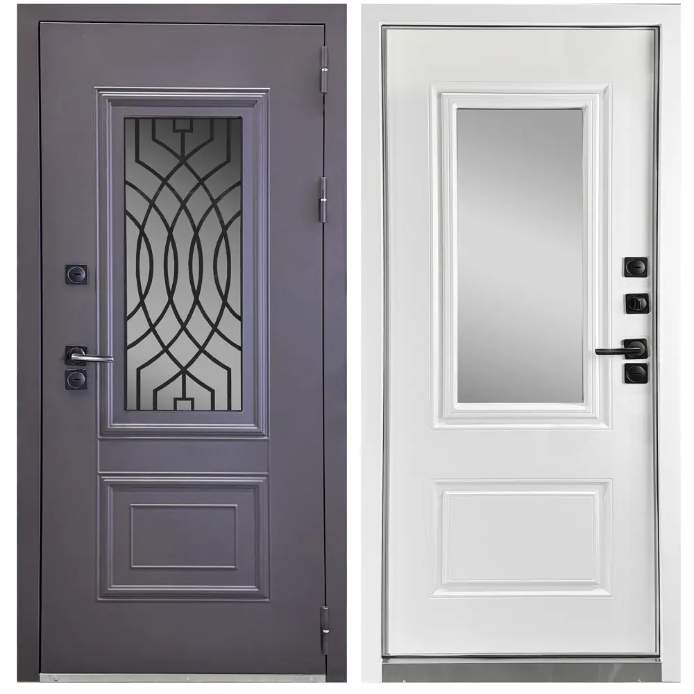 Фото Входная дверь Foreman Ф-35 правый 205x96см цвет махагон/ванилла виллюто Фото Входная дверь Foreman Ф-35 правый 205x96см цвет махагон/ванилла виллюто