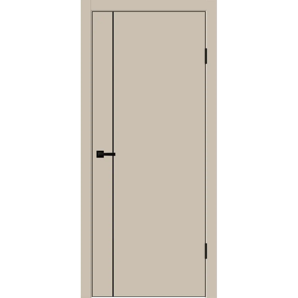 Фото 3 Комплект межкомнатной двери Velldoris Techno black M1 глухая 200x90см ПЭТ цвет кварцит с коробом и наличниками Фото 3 Комплект межкомнатной двери Velldoris Techno black M1 глухая 200x90см ПЭТ цвет кварцит с коробом и наличниками