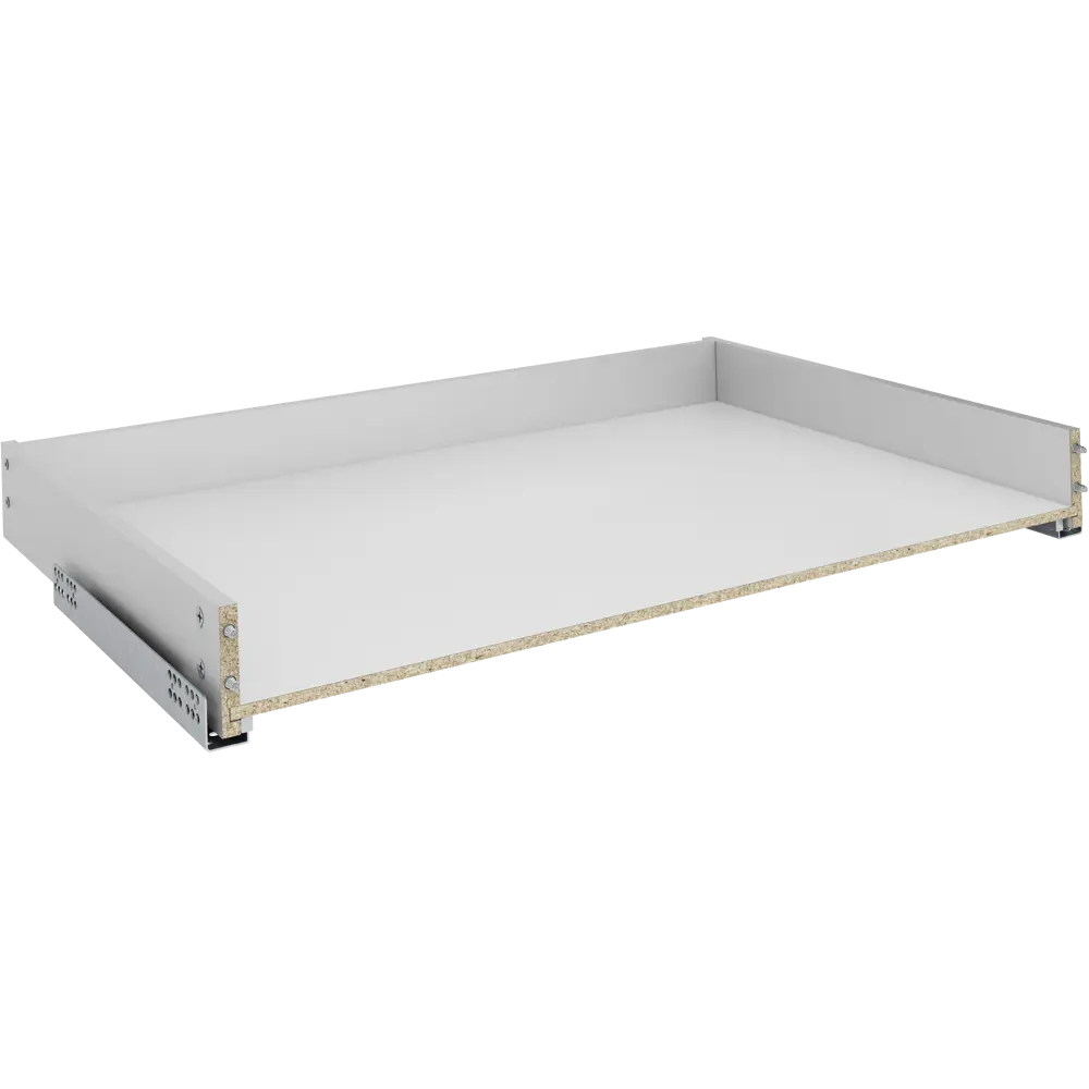 Фото 2 Выдвижной ящик для кухни 35.2x8.1x51.1 см KONSENSA ДСП цвет серый Фото 2 Выдвижной ящик для кухни 35.2x8.1x51.1 см KONSENSA ДСП цвет серый