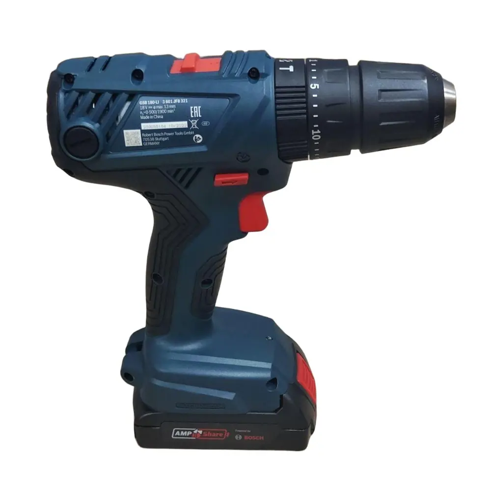 Фото 4 Дрель-шуруповерт аккумуляторная ударная Bosch Professional GSB 180-LI, 06019F8323, 18 В Li-Ion 2x2 Ач Фото 4 Дрель-шуруповерт аккумуляторная ударная Bosch Professional GSB 180-LI, 06019F8323, 18 В Li-Ion 2x2 Ач