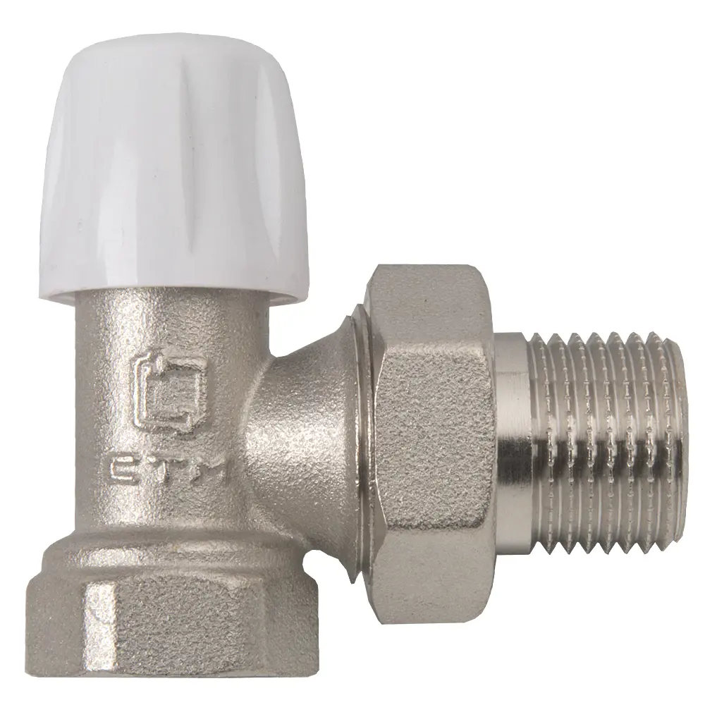 Фото 2 Клапан для радиатора запорный угловой Стм Термо CARAVL12 1/2" латунь