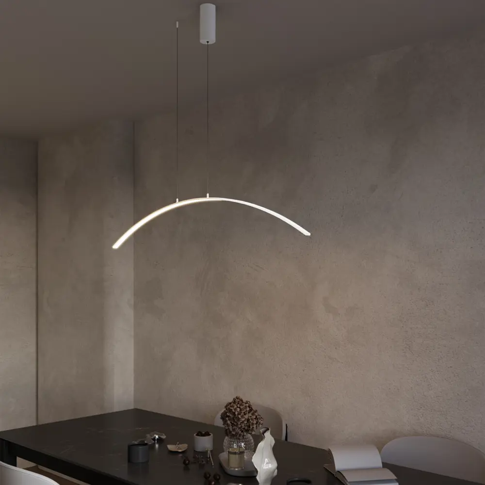 Фото 4 Люстра подвесная светодиодная Newlamp Carico с пультом управления 9 м² регулируемый белый свет цвет белый Фото 4 Люстра подвесная светодиодная Newlamp Carico с пультом управления 9 м² регулируемый белый свет цвет белый