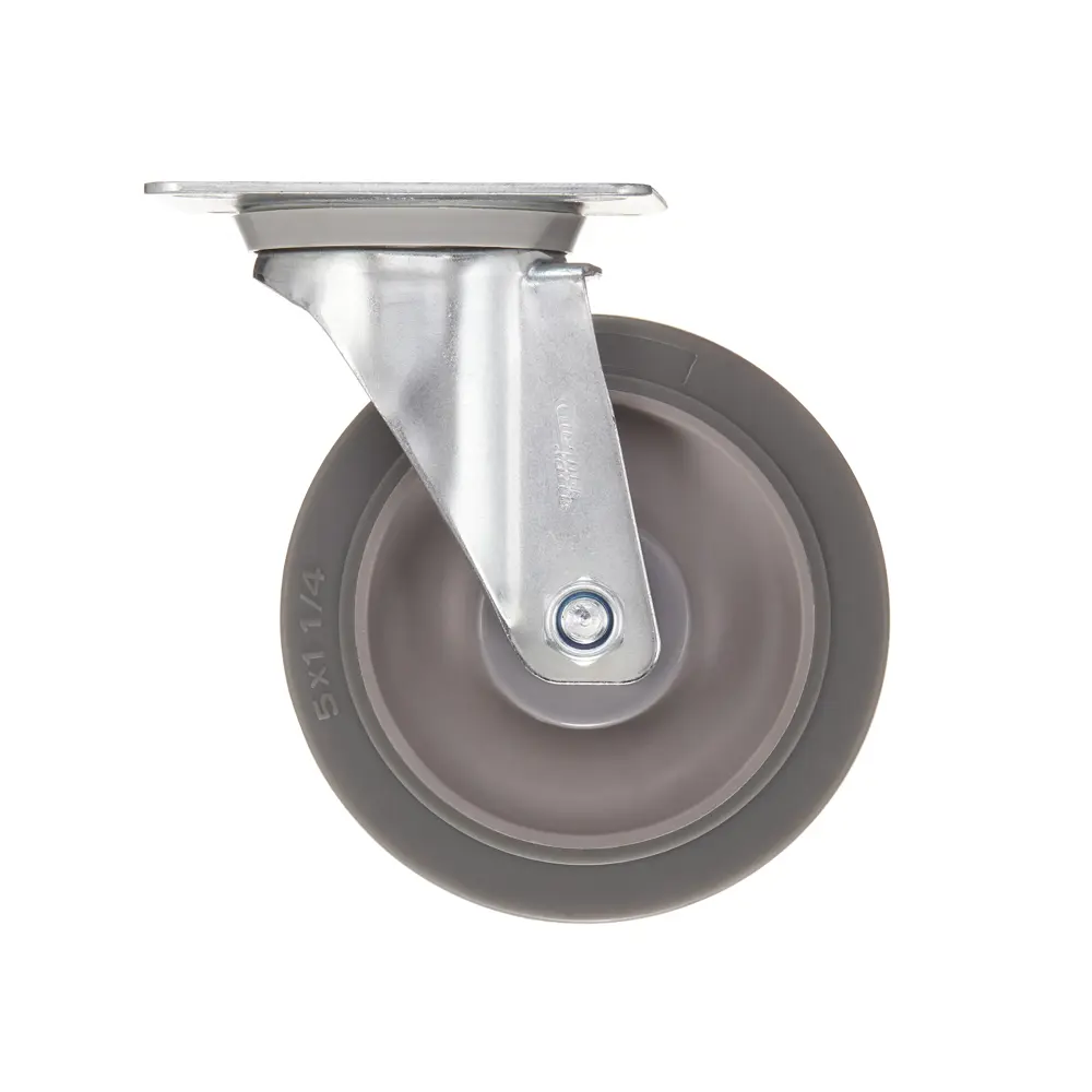 Фото 9 Колесо Стелла-техник N48125TPR поворотное диаметр 125 мм грузоподъемность 140 кг термопластичная серая резина полипропилен Фото 9 Колесо Стелла-техник N48125TPR поворотное диаметр 125 мм грузоподъемность 140 кг термопластичная серая резина полипропилен