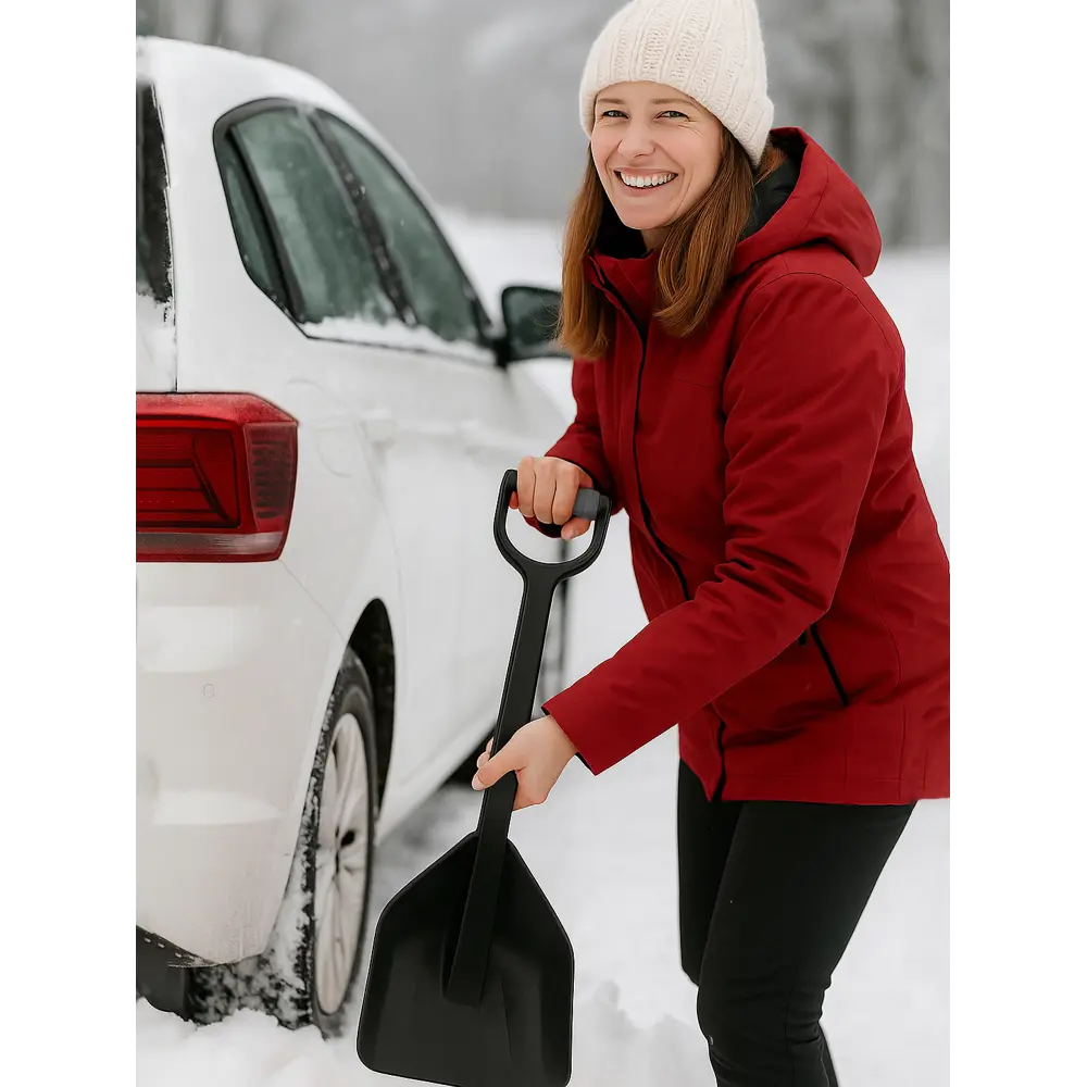 Фото 8 Лопата для уборки снега Козырь 6197234 23.5 см x 72 см пластик с черенком пластик