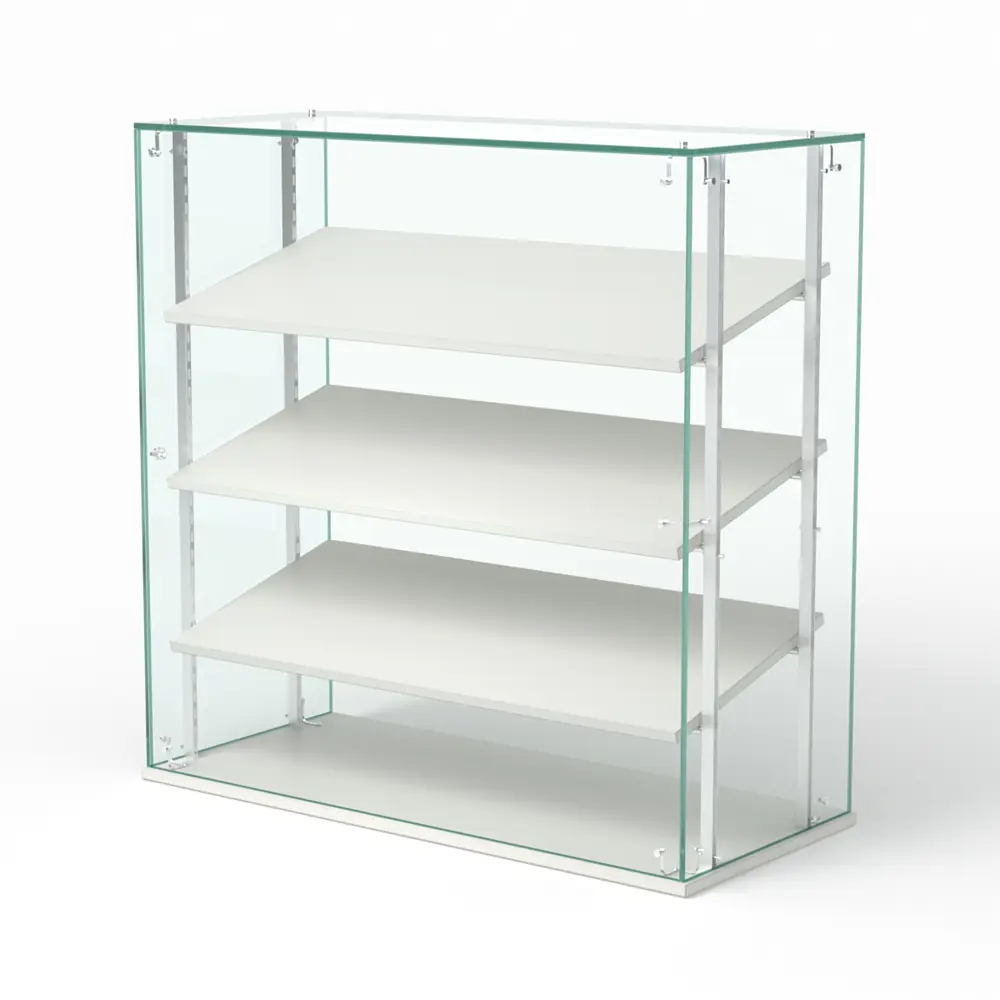 Фото Витрина Сладость №1-О-РЕГ-П 90x90x40 см стекло цвет белый