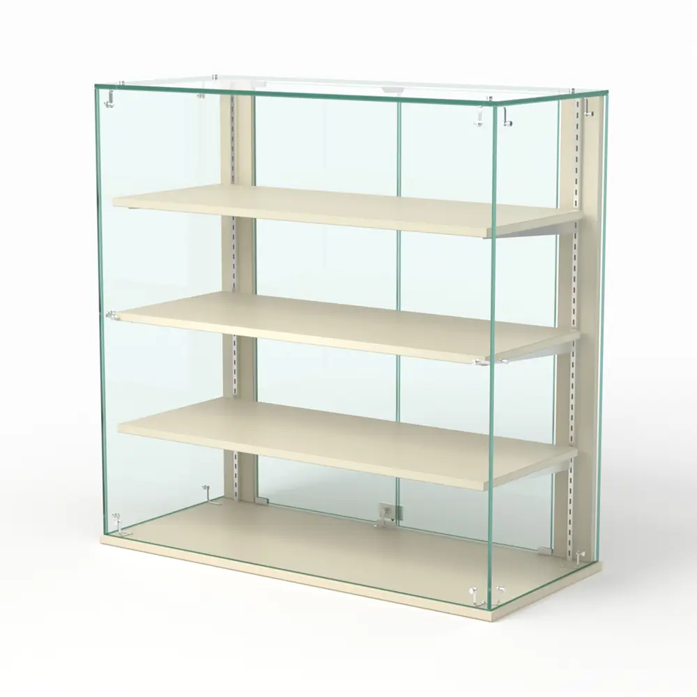 Фото Витрина Сладость №1А-НЕО-П для выпечки 90x90x40 см стекло цвет крем вайс