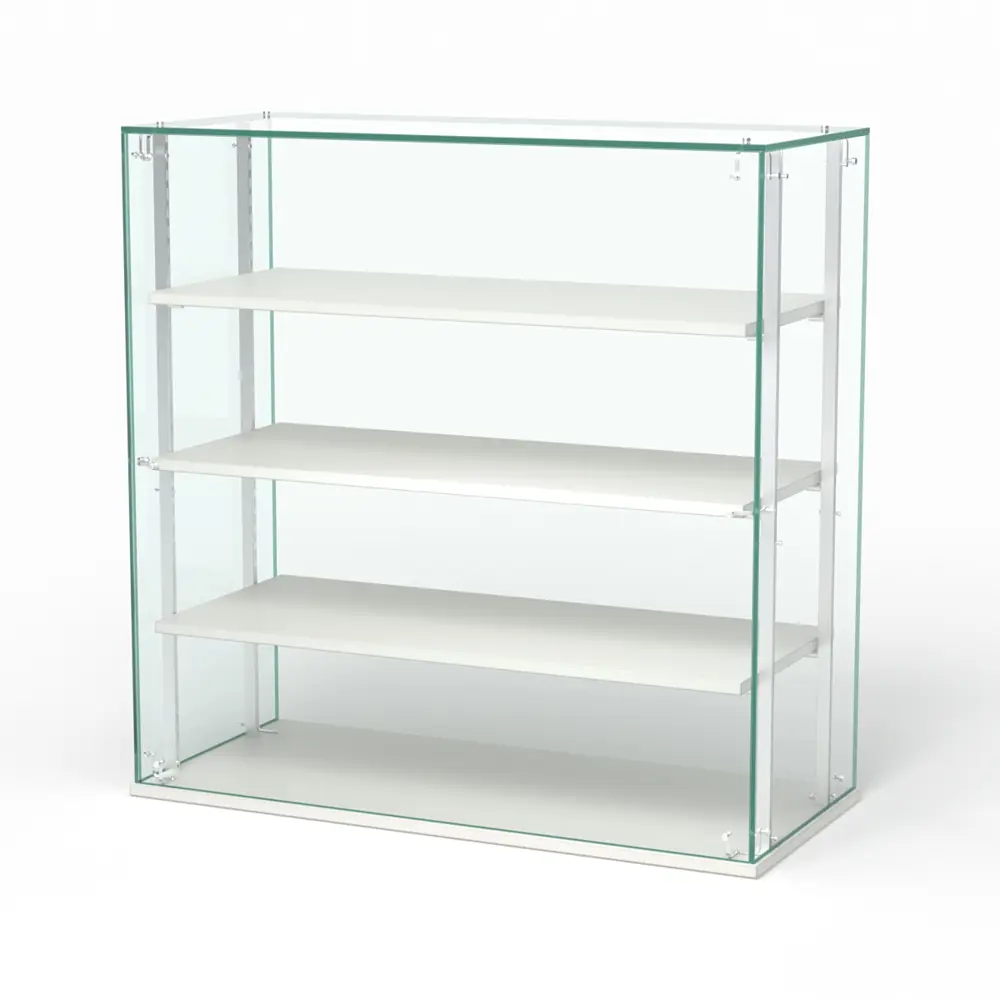 Фото Витрина Сладость №1А-О-РЕГ-П 90x90x40 см стекло цвет белый