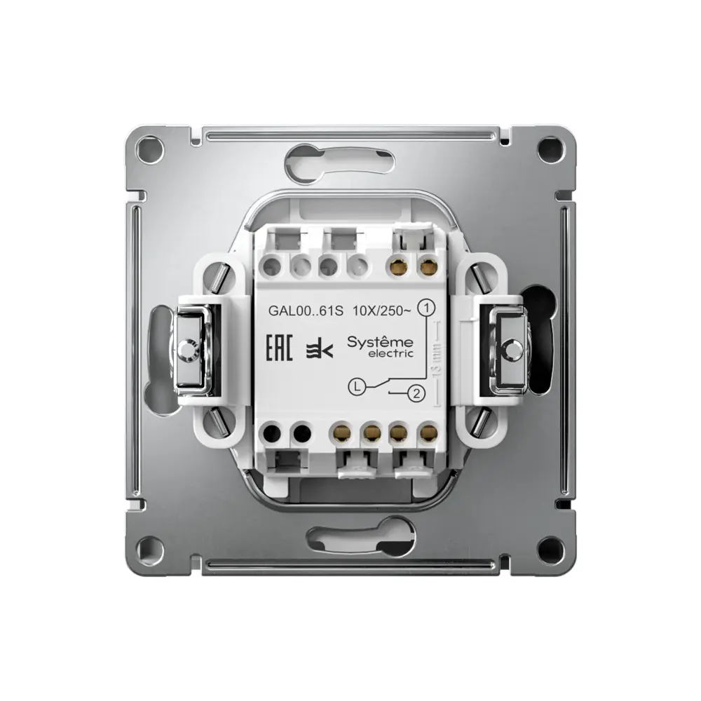 Фото 2 Переключатель встраиваемый Systeme electric ArtGallery GAL001361S 1 клавиша цвет лотос