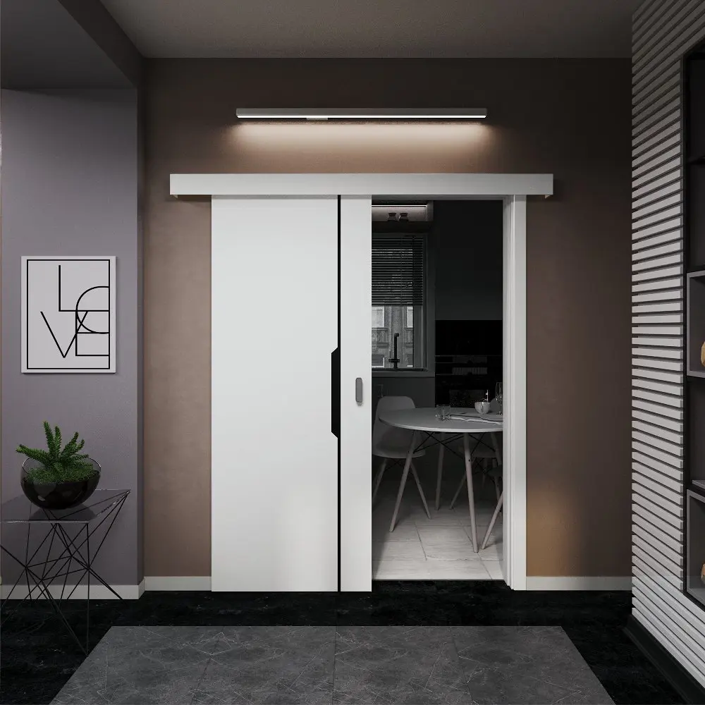 Фото 3 Дверь межкомнатная Dorica Модерн-29 глухая 60х200см hardflex цвет белый без замка и петель Фото 3 Дверь межкомнатная Dorica Модерн-29 глухая 60х200см hardflex цвет белый без замка и петель