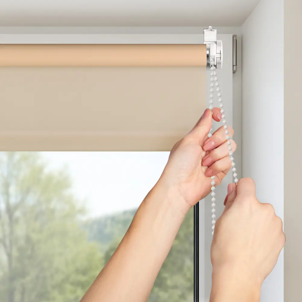 Фото 3 Рулонная штора Franc gardiner GLASGOW 50x160 см цвет экрю Фото 3 Рулонная штора Franc gardiner GLASGOW 50x160 см цвет экрю