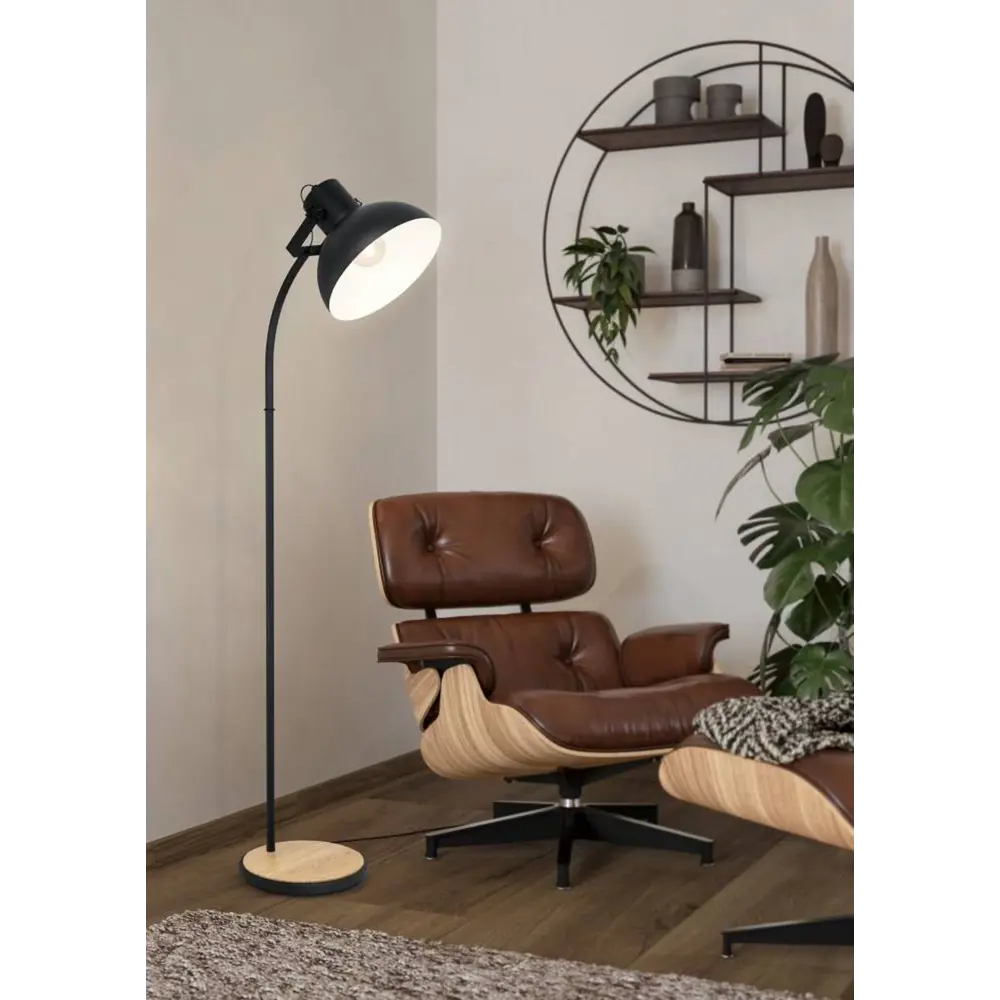 Фото 2 Торшер Eglo 44059 Lubenham цвет черный Фото 2 Торшер Eglo 44059 Lubenham цвет черный