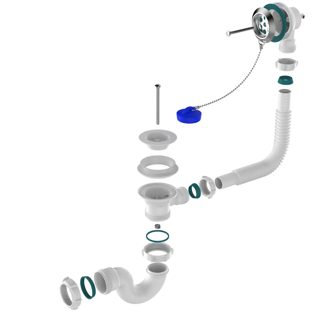 Фото 3 Сифон для ванны Акватер V110PV с выпуском Фото 3 Сифон для ванны Акватер V110PV с выпуском