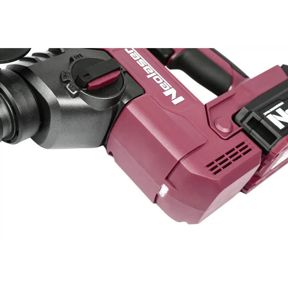 Фото 10 Перфоратор аккумуляторный бесщеточный SDS-plus Neolaser NRH-20, 20 В Li-ion 4 Ач, 3 Дж