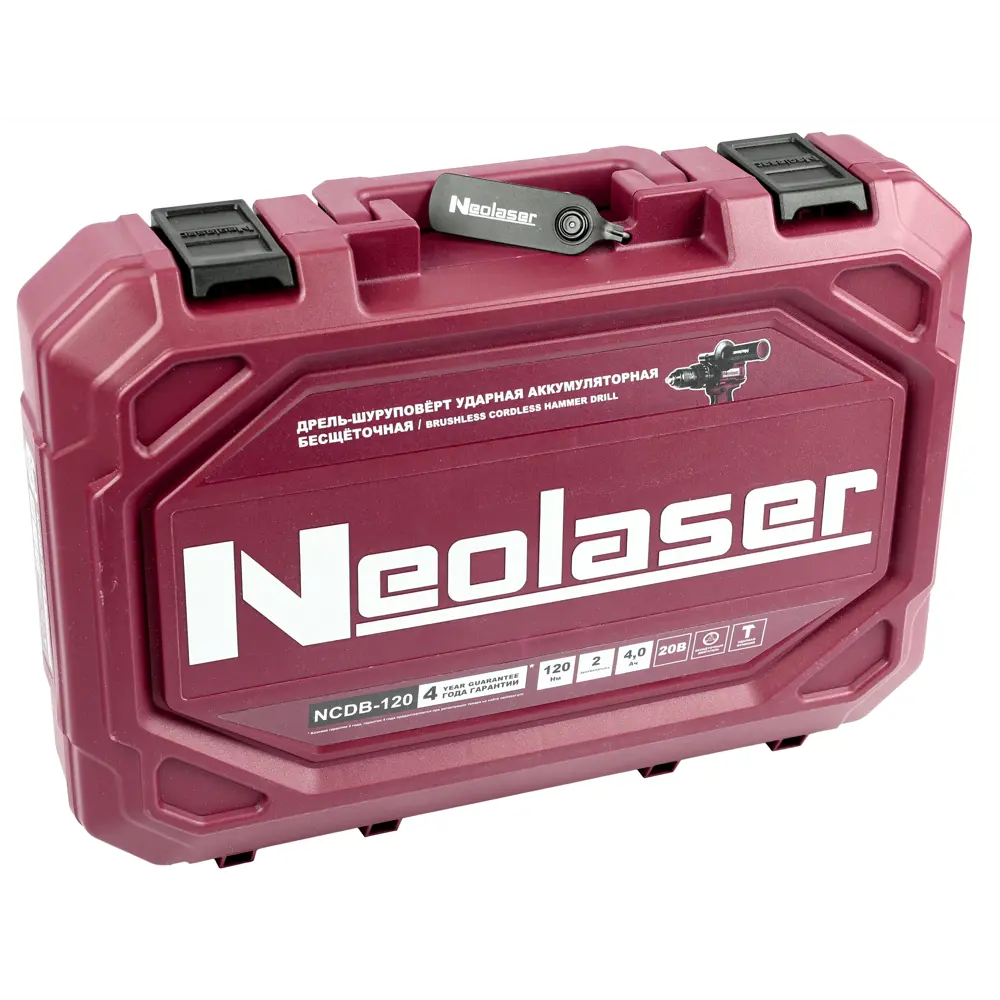 Фото 5 Дрель-шуруповерт аккумуляторная бесщеточная ударная Neolaser NCDB-120, 20 В Li-ion 2x4 Ач Фото 5 Дрель-шуруповерт аккумуляторная бесщеточная ударная Neolaser NCDB-120, 20 В Li-ion 2x4 Ач
