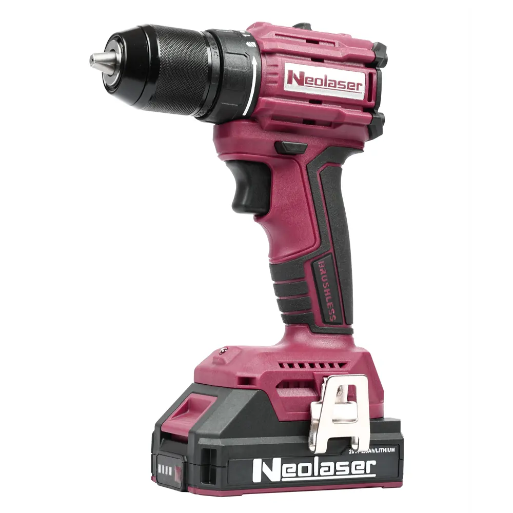 Фото 10 Дрель-шуруповерт аккумуляторная бесщеточная Neolaser NCDB-50, 20 В Li-ion 2x2.5 Ач Фото 10 Дрель-шуруповерт аккумуляторная бесщеточная Neolaser NCDB-50, 20 В Li-ion 2x2.5 Ач