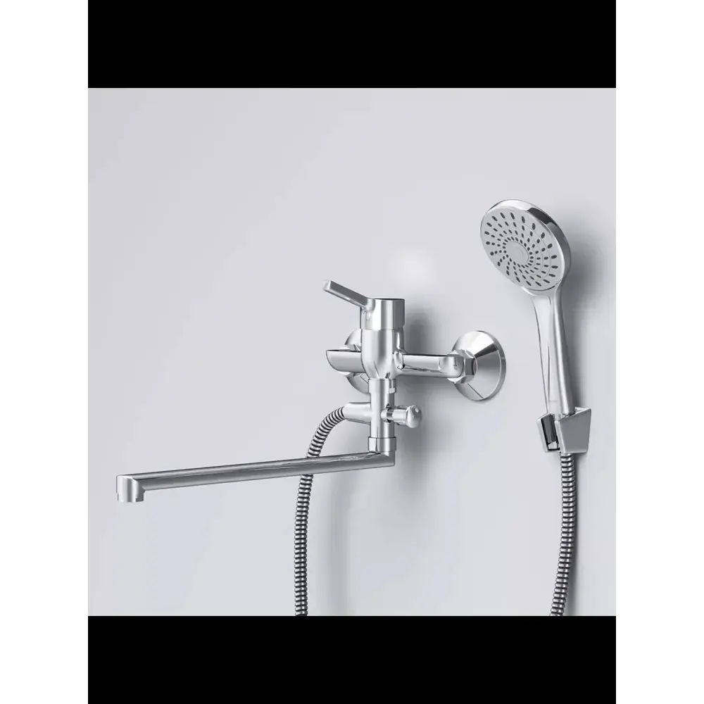 Фото 4 Смеситель для ванны Am.pm SJS901CH однорычажный с душевой лейкой цвет хром Фото 4 Смеситель для ванны Am.pm SJS901CH однорычажный с душевой лейкой цвет хром