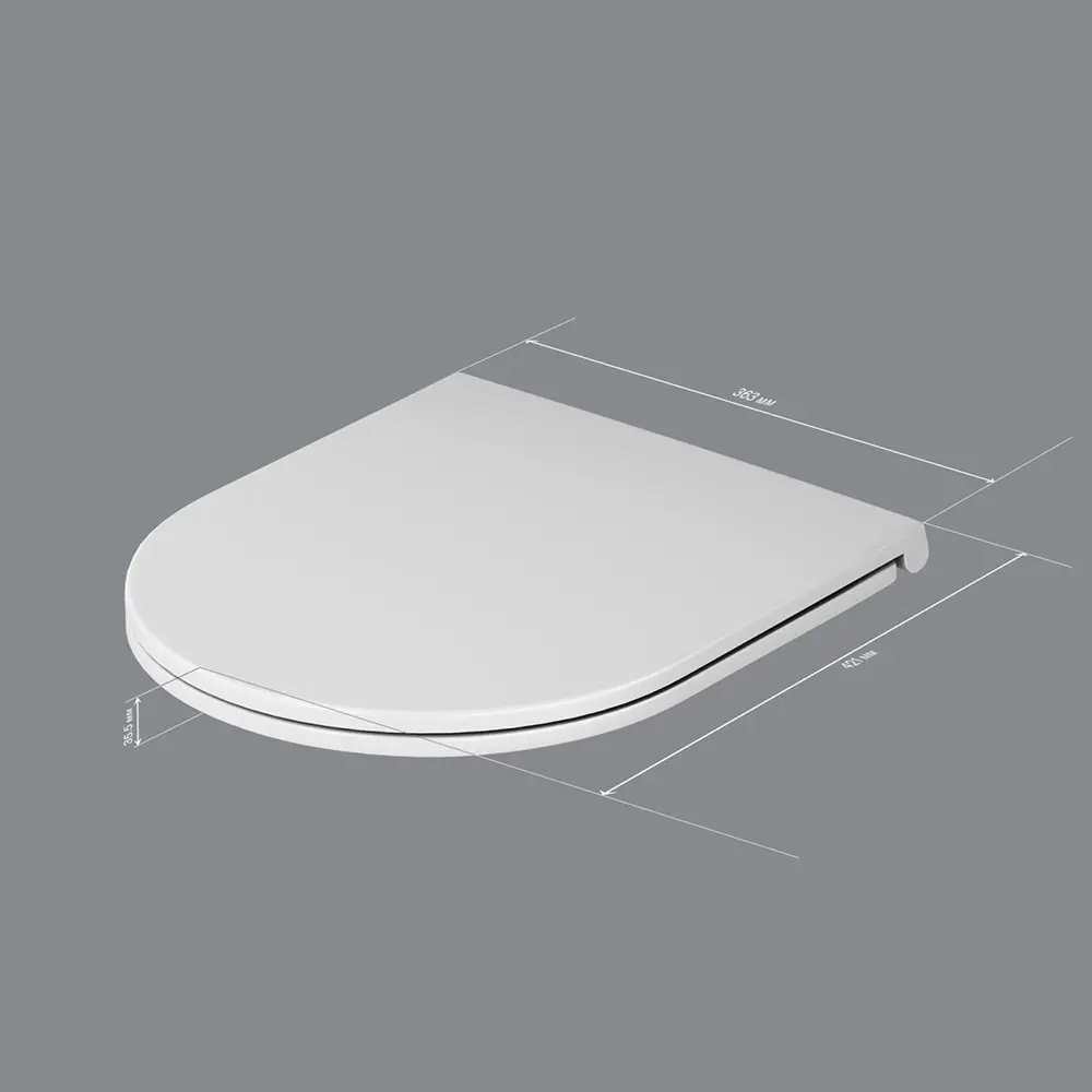 Фото 5 Сиденье для унитаза Am.pm C7447857WHmp Mind с микролифтом цвет белый Фото 5 Сиденье для унитаза Am.pm C7447857WHmp Mind с микролифтом цвет белый