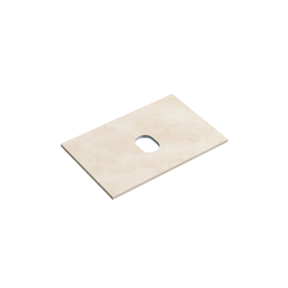 Фото Столешница в ванную Sancos TT70A2 70x46см из керамогранита цвет Kreman Фото Столешница в ванную Sancos TT70A2 70x46см из керамогранита цвет Kreman